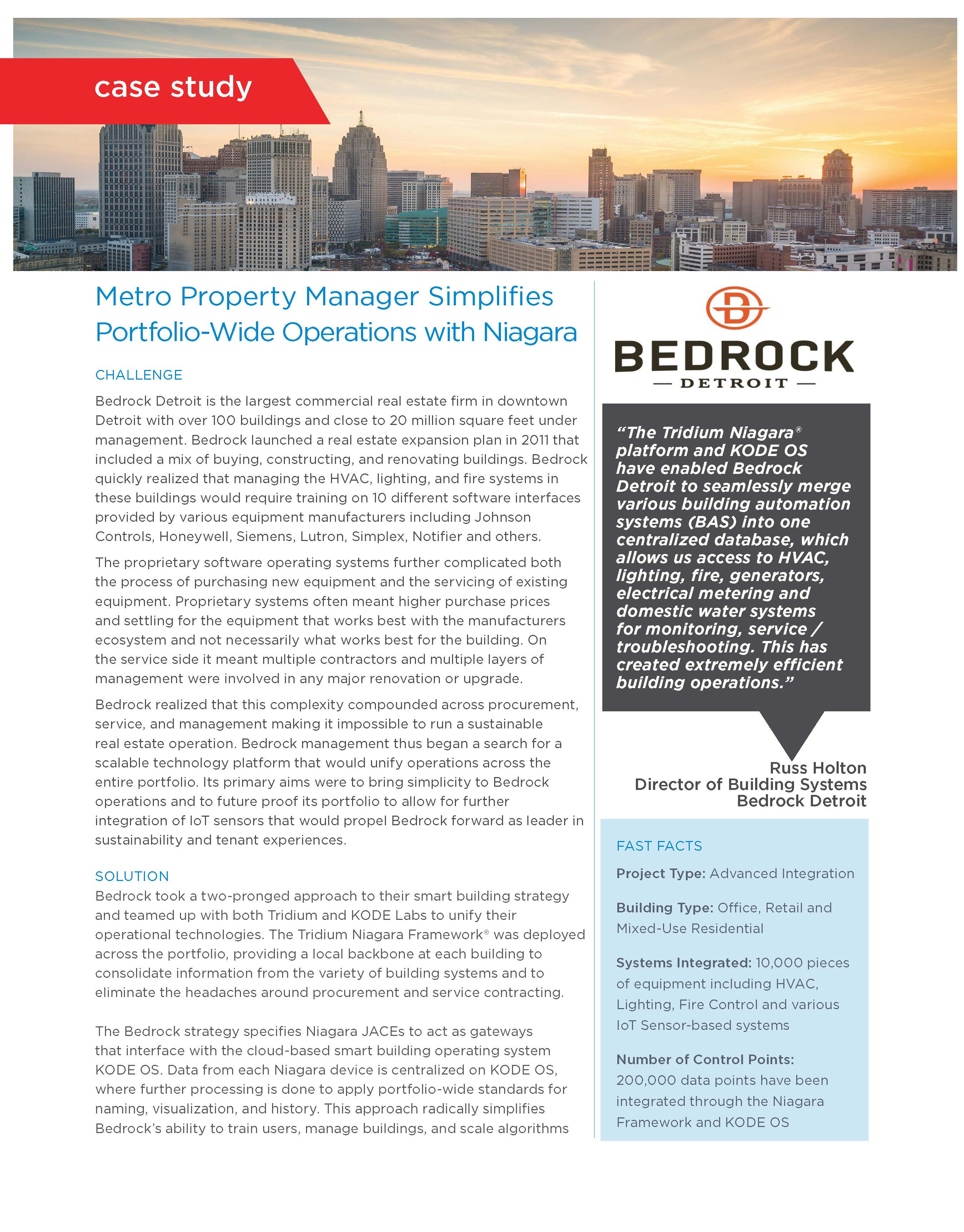 Metro Property Manager Simplifies Portfolio-Wide Operations with Niagara