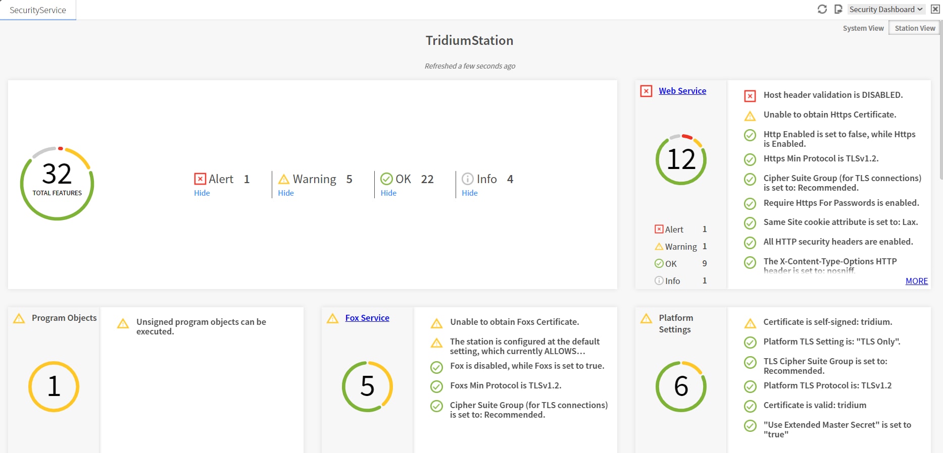 TridiumTalk: Security Dashboard