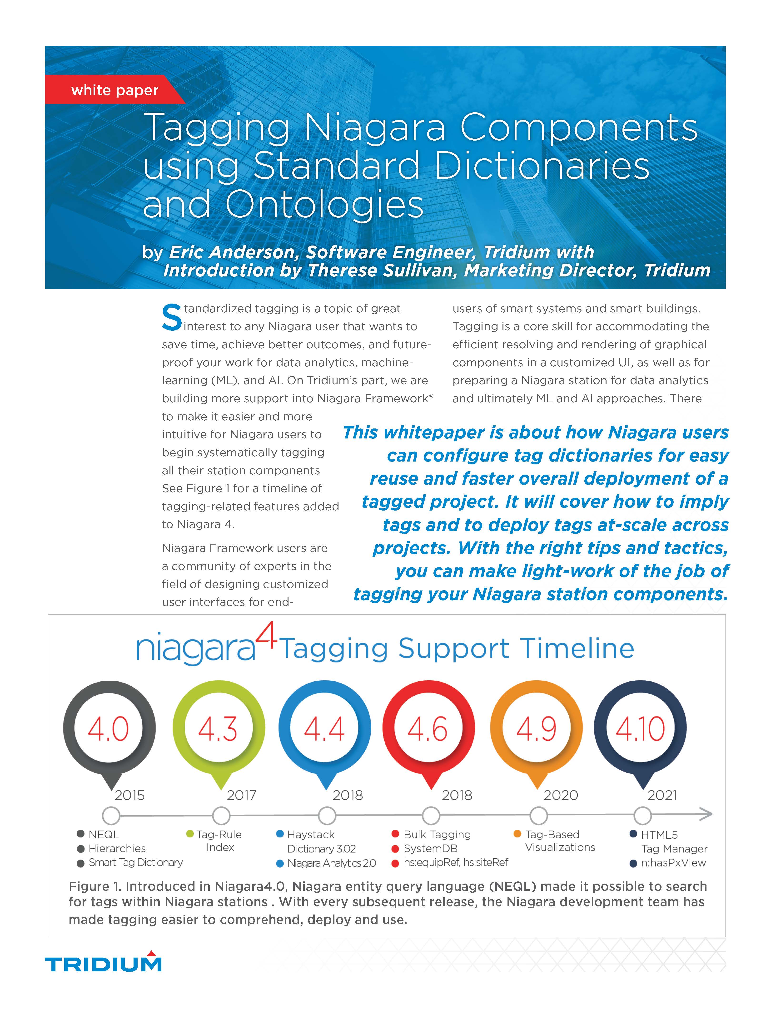 Niagara Tagging White Paper